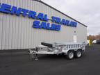 2025 Silver Mountain Trailers 5x10ft Galvanized Dump Trailer - 3.5k Axles