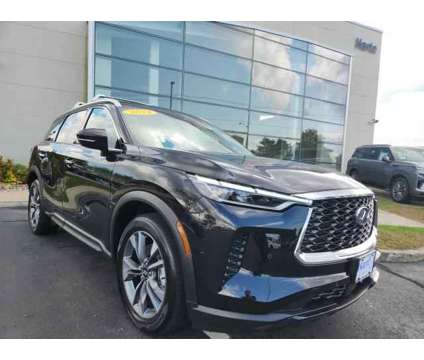 2024 Infiniti QX60 LUXE AWD is a Black 2024 Infiniti QX60 Luxe SUV in Hartford CT