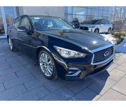 2024 Infiniti Q50 LUXE AWD is a Black 2024 Infiniti Q50 Sedan in Wallingford CT