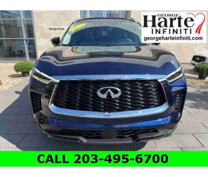 2024 Infiniti QX60 LUXE AWD is a Blue 2024 Infiniti QX60 Luxe SUV in Wallingford CT