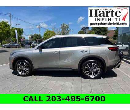 2023 Infiniti QX60 LUXE AWD is a Silver 2023 Infiniti QX60 Luxe SUV in Wallingford CT