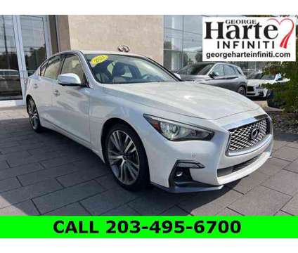 2021 Infiniti Q50 SENSORY AWD is a White 2021 Infiniti Q50 Sedan in Wallingford CT