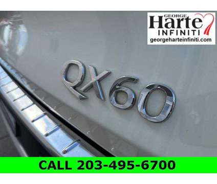 2024 Infiniti QX60 LUXE AWD is a White 2024 Infiniti QX60 Luxe SUV in Wallingford CT