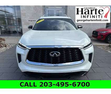 2024 Infiniti QX60 LUXE AWD is a White 2024 Infiniti QX60 Luxe SUV in Wallingford CT