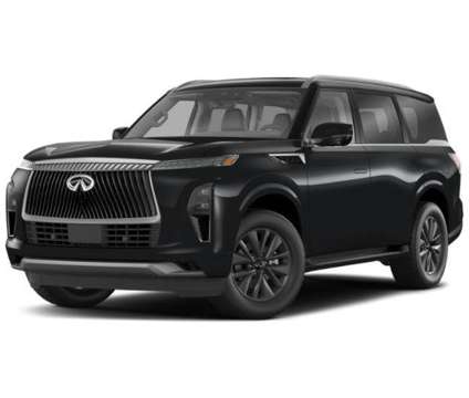 2025 Infiniti QX80 LUXE AWD is a Black 2025 Infiniti QX80 SUV in Naperville IL