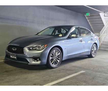 2018 Infiniti Q50 3.0t LUXE is a Blue 2018 Infiniti Q50 3.0t LUXE Sedan in Bellevue WA